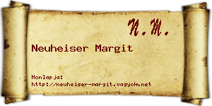 Neuheiser Margit névjegykártya